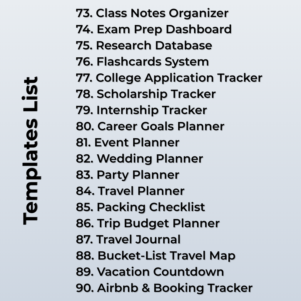 Unlock 100+ Notion templates for planning, goals, business, finance, content, study & home. Instant download with lifetime access – plan 2025 like a pro.