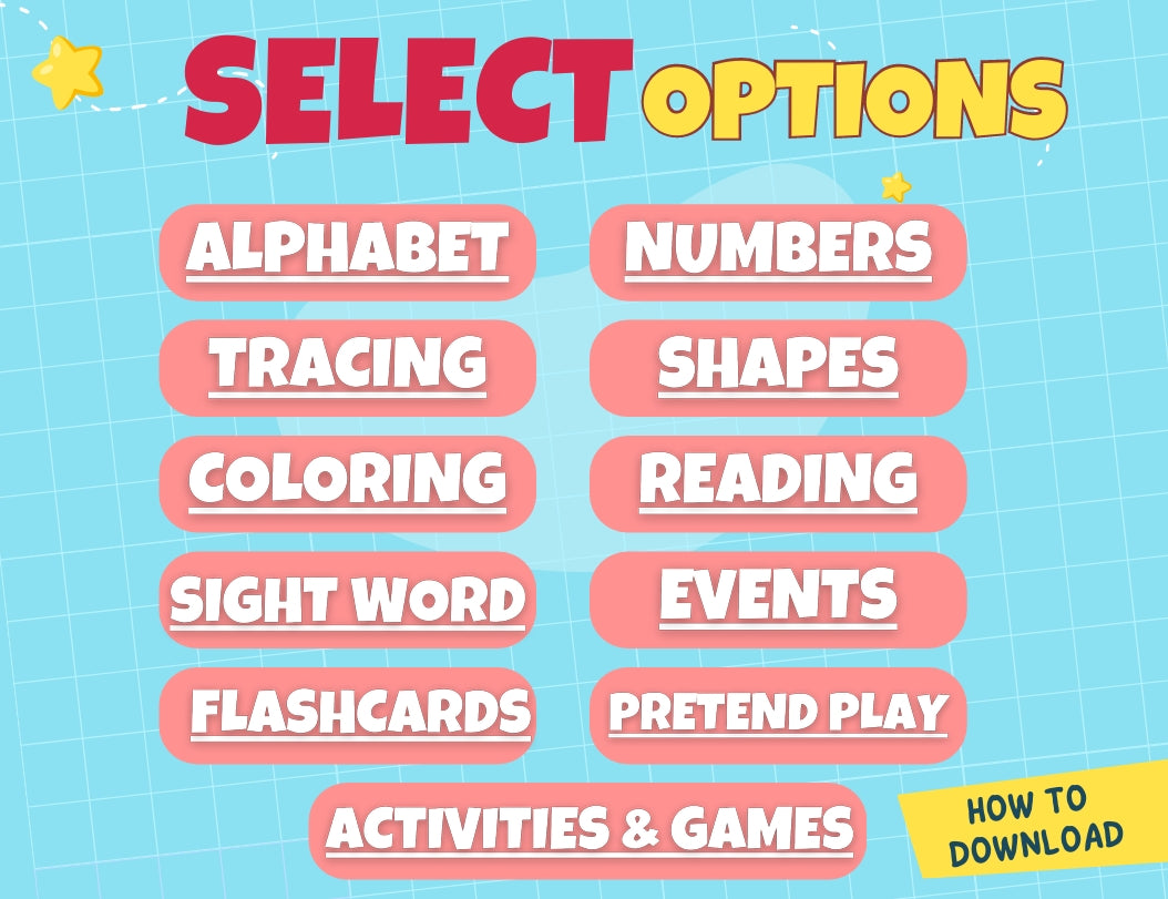 Printable ABC and 123 flashcards for preschoolers with colorful illustrations