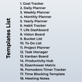 100 Notion Templates 