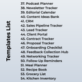 Notion Templates