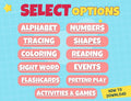 Printable ABC and 123 flashcards for preschoolers with colorful illustrations