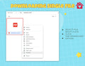Digital download of educational activities for kids shown on tablet and printed sheets on desk